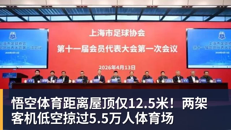 悟空体育距离屋顶仅12.5米！两架客机低空掠过5.5万人体育场